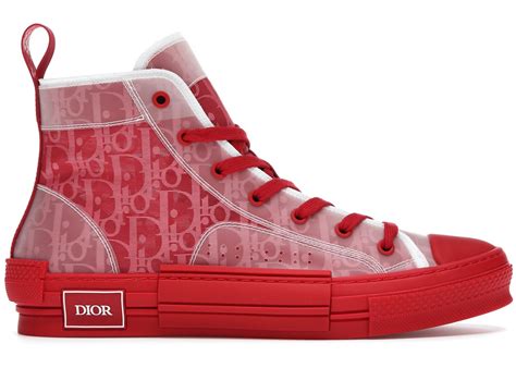 dior sneakers b23 red